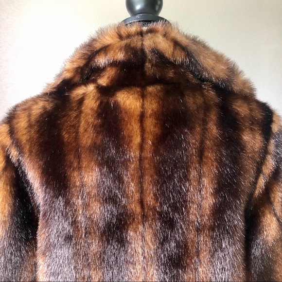 Terry Lewis Faux Fur Luxurious Brown Coat Winter - Picture 9 of 16